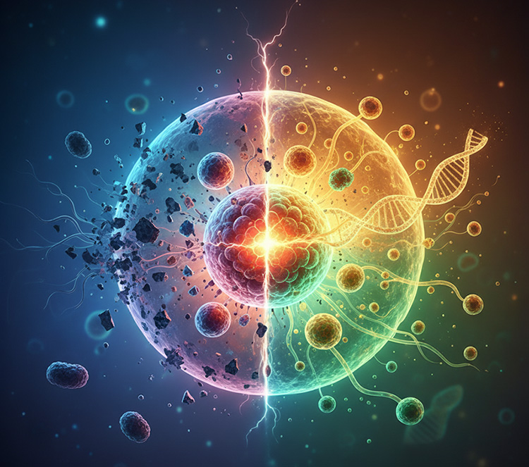 الموت والحياة في الخلية